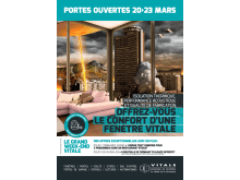 Publiez dans l'annuaire : La publicité des fermetures Vitale avec la Tour de l’Europe de Mulhouse. Crédit Agence Mars Rouge 