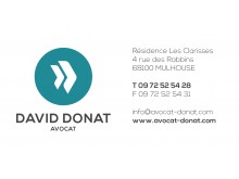 Publiez dans l'annuaire : L'adresse de votre avocat à Mulhouse, David DONAT