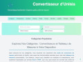 Détails : Convertisseur d'unité de mesure complet et fiable en ligne