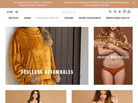 Détails : LYEVA, marque de vêtements et sous-vêtements pour femme
